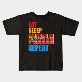 Eat Sleep Puzzle Repeat Kids T-Shirt